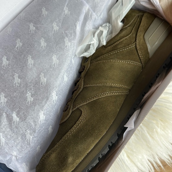 Polo by Ralph Lauren Green Sneakers Suede Low-Top Deep Olive - Picture 5 of 9